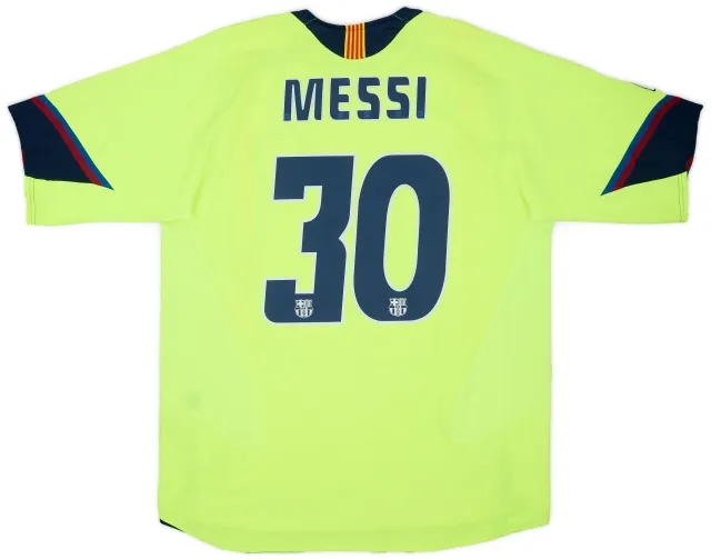 2005-06 Barcelona Away Shirt Messi #30 - 6/10 - (L)