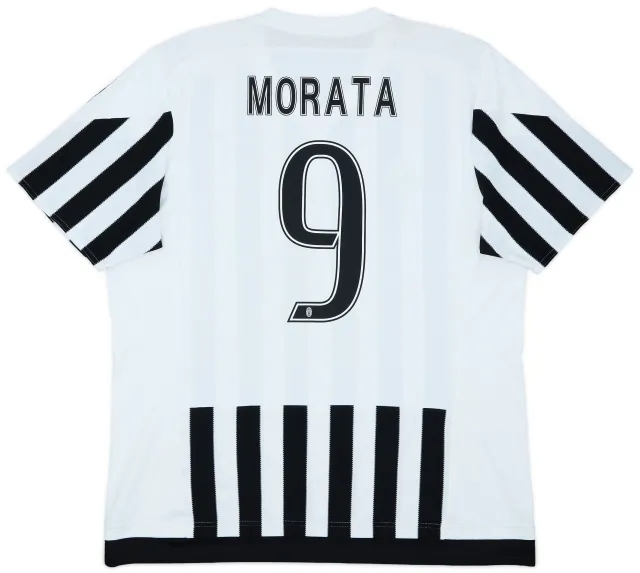2015-16 Juventus Home Shirt Morata #9 - 9/10 - (XL)