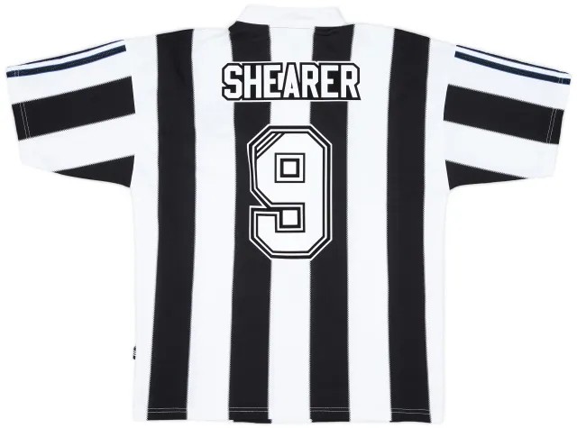 1995-97 Newcastle Home Shirt Shearer #9 - 9/10 - (L)
