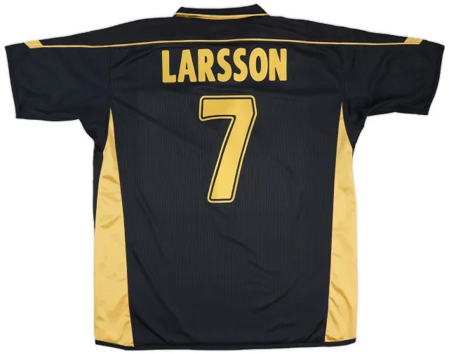 2003-04 Celtic Away Shirt Larsson #7 - 8/10 - (XL)