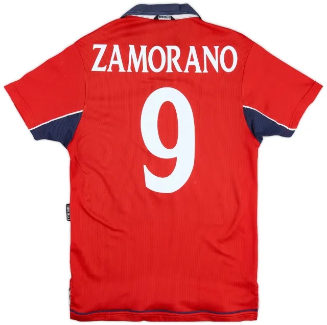 2000-01 Chile Home Shirt Zamorano #9 - 8/10 - (L)