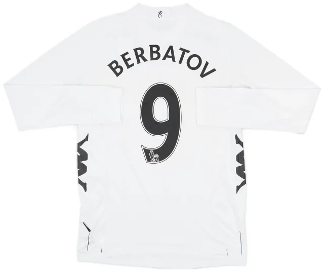 2012-13 Fulham Home L/S Shirt Berbatov #9 - 8/10 - (S)