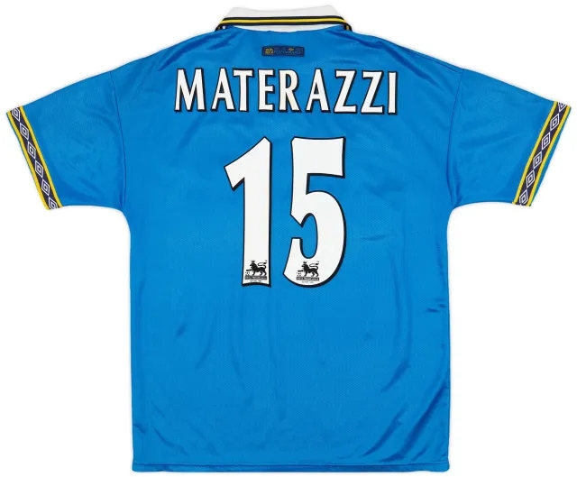 1997-99 Everton Home Shirt Materazzi #15 - 8/10 - (L)