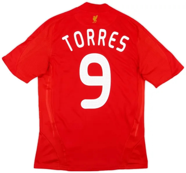 2008-10 Liverpool Home Shirt Torres #9 - 9/10 - (S)