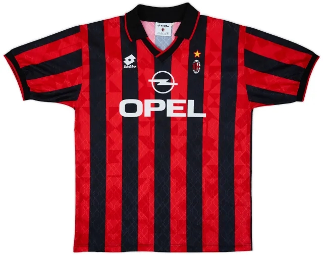 1995-96 AC Milan Home Shirt - 8/10 - (XL)