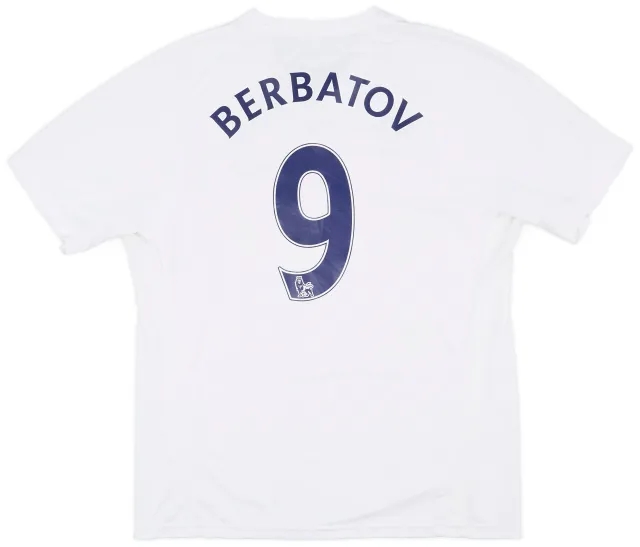 2007-08 Tottenham Home Shirt Berbatov #9 - 6/10 - (L)