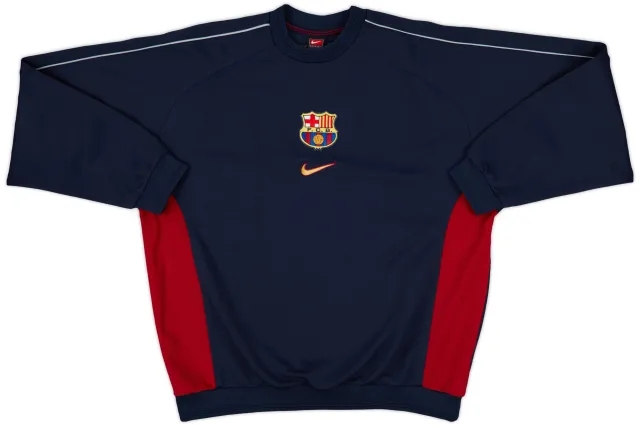 1999-00 Barcelona Nike Sweat Top - 8/10 - (L)