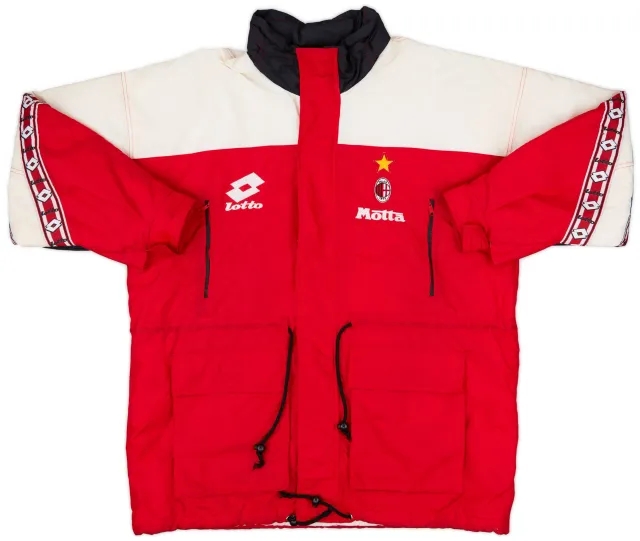 1993-94 AC Milan Lotto Padded Bench Coat - 6/10 - (L)