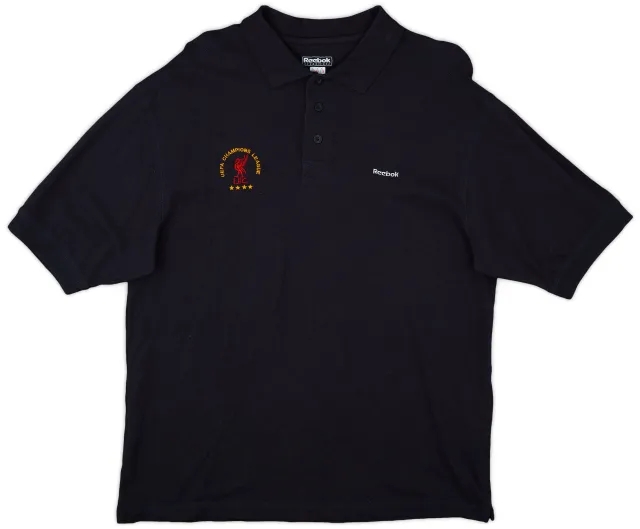 2002-03 Liverpool Reebok 'UEFA Champions League' Polo Shirt - 9/10 - (XL)