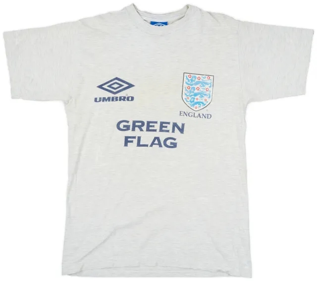 1996-98 England Umbro Cotton Tee - 5/10 - (M)