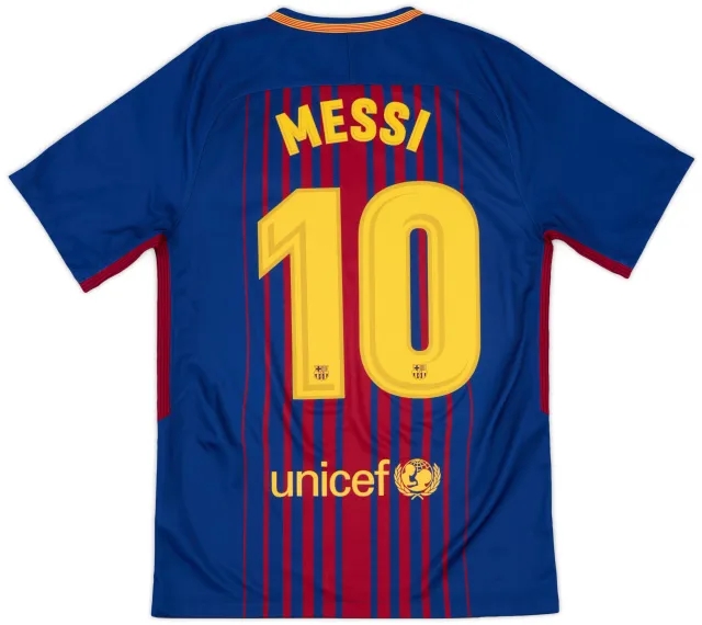 2017-18 Barcelona Home Shirt Messi #10 - 10/10 - (S)