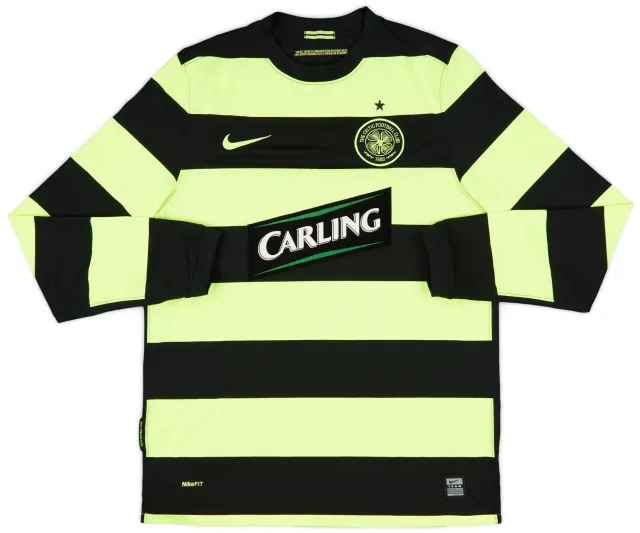 2009-11 Celtic Away L/S Shirt - 9/10 - (M)