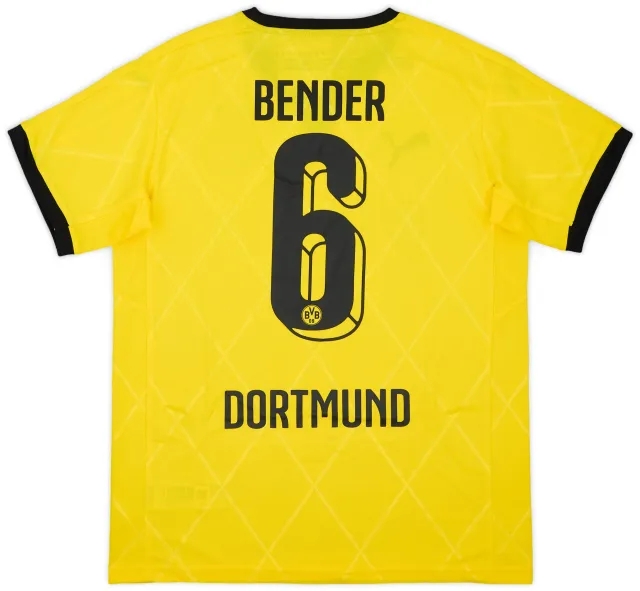 2015-16 Dortmund European Home Shirt Bender #6 (XL.Boys)