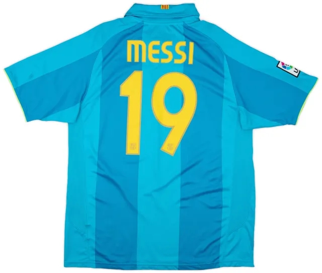 2007-09 Barcelona Away Shirt Messi #19 - 10/10 - (L)