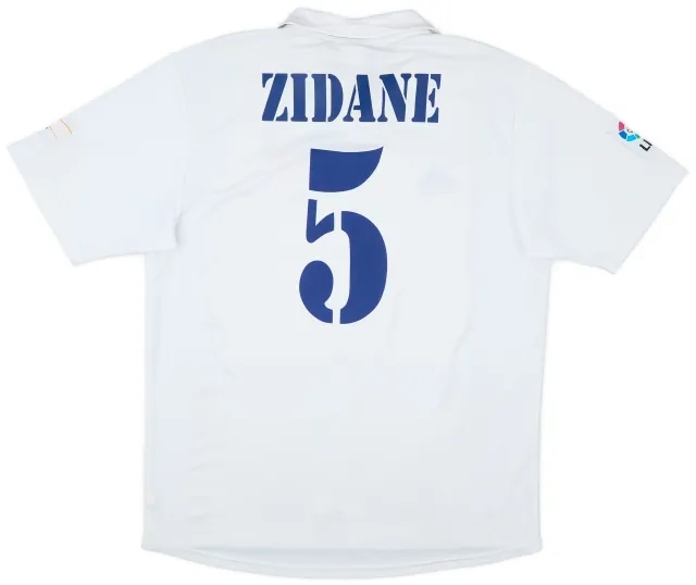 2001 Real Madrid Home Shirt Zidane #5 - 8/10 - (L)