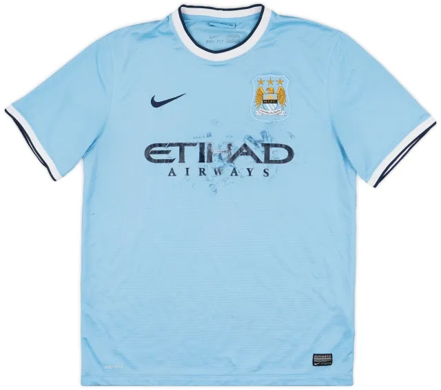 2013-14 Manchester City Home Shirt - 4/10 - (L)