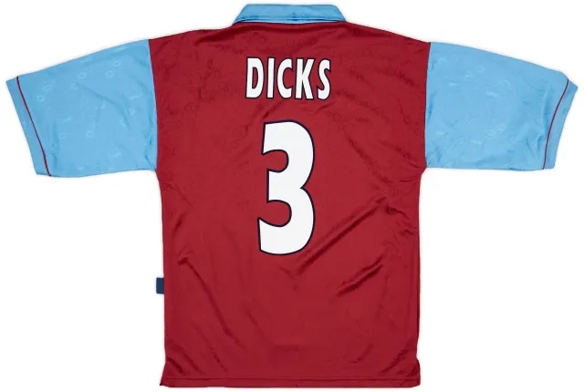 1995-97 West Ham Centenary Home Shirt Dicks #3 - 8/10 - (S)