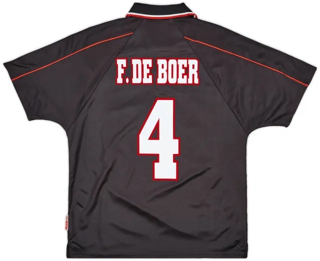 1998-99 Ajax Away Shirt F.De Boer #4 - 8/10 - (L)