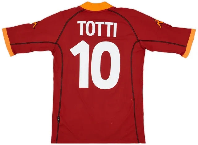 2001-02 Roma Home Shirt Totti #10 - 6/10 - (S)