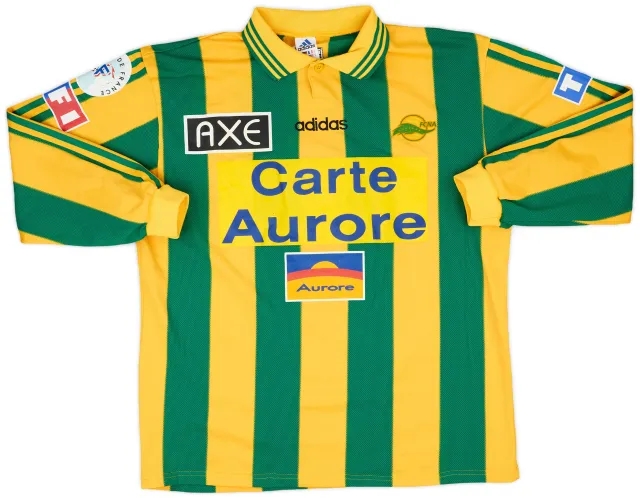 1997-98 Nantes Match Issue Coupe de France Home L/S Shirt #15
