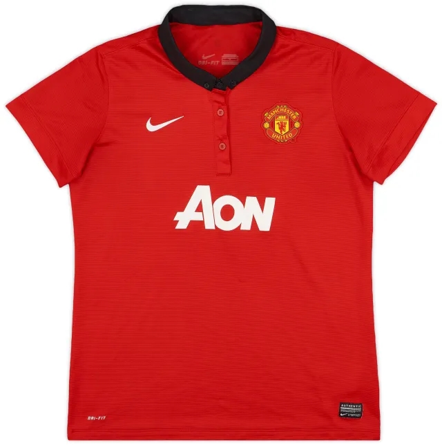 2013-14 Manchester United Home Shirt - 8/10 - (Women's L)
