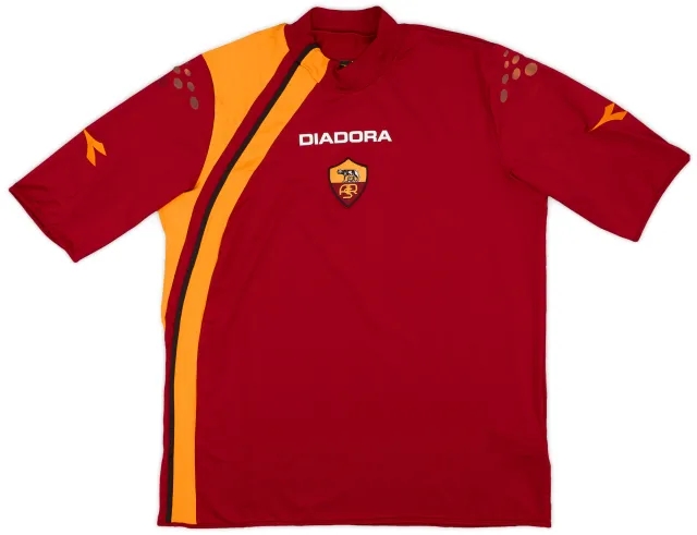 2005-06 Roma Home Shirt - 8/10 - (XL)