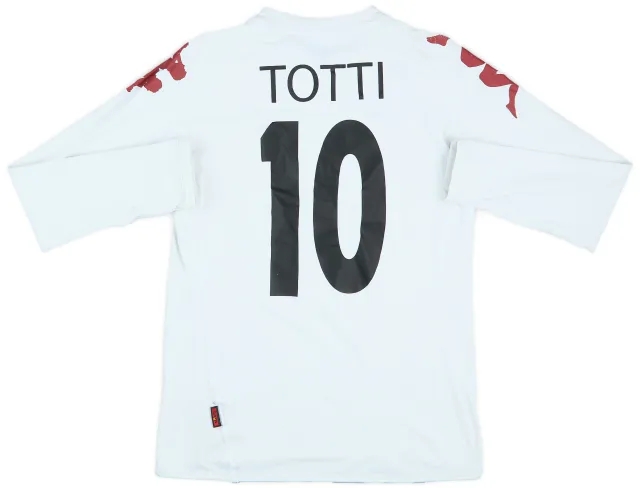 2007-08 Roma Away L/S Shirt Totti #10 - 5/10 - (S)