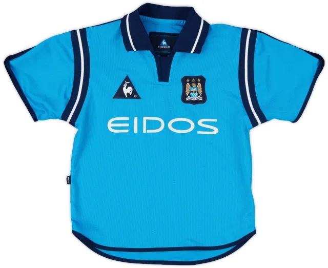 2001-02 Manchester City Home Shirt - 9/10 - (5-6 Years)