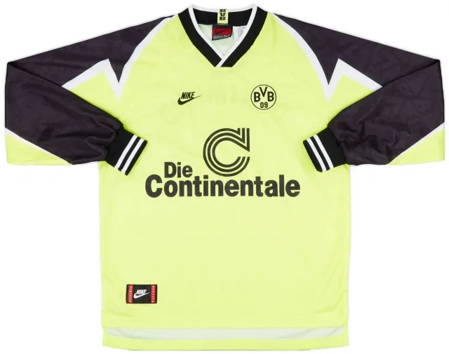1995-96 Borussia Dortmund Home L/S Shirt - 9/10 - (XL)