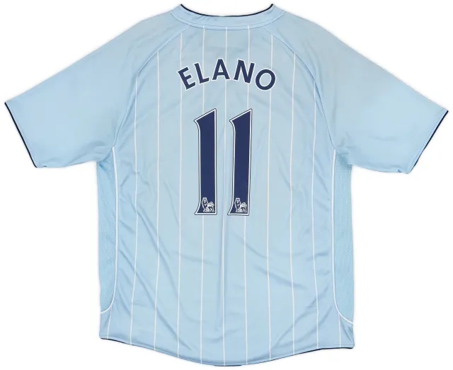 2007-08 Manchester City Home Shirt Elano #11 - 5/10 - (XL)