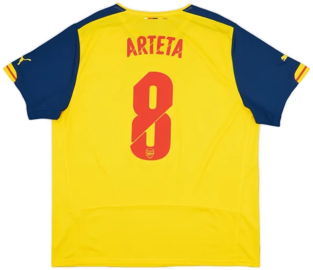 2014-15 Arsenal Away Shirt Arteta #8 - 8/10 - (XXL)