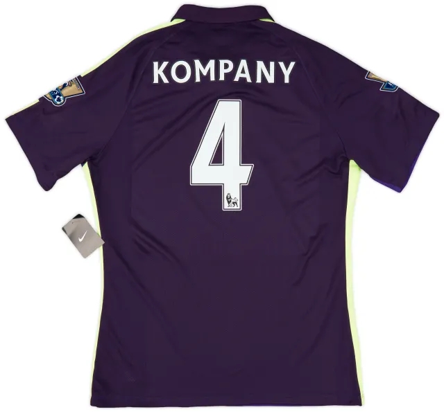 2014-15 Manchester City Player Issue Third Shirt Kompany #4 (XL)