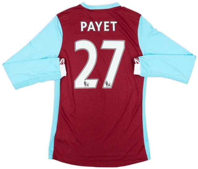 2016-17 West Ham Home L/S Shirt Payet #27 (S)