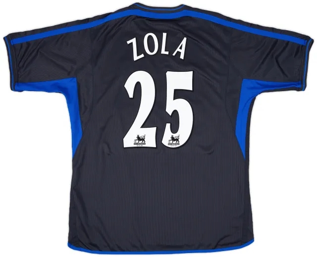 2002-04 Chelsea Away Shirt Zola #25 - 8/10 - (XL)
