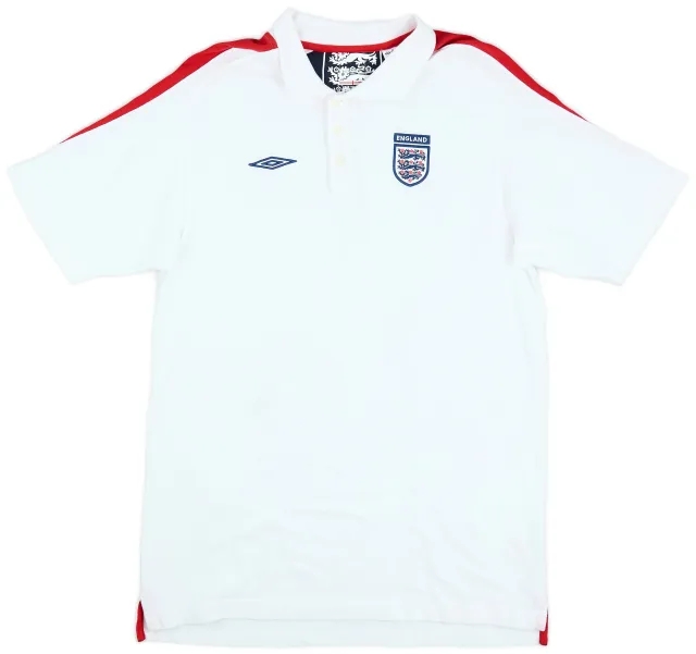 2007-08 England Umbro Polo Shirt - 9/10 - (L)