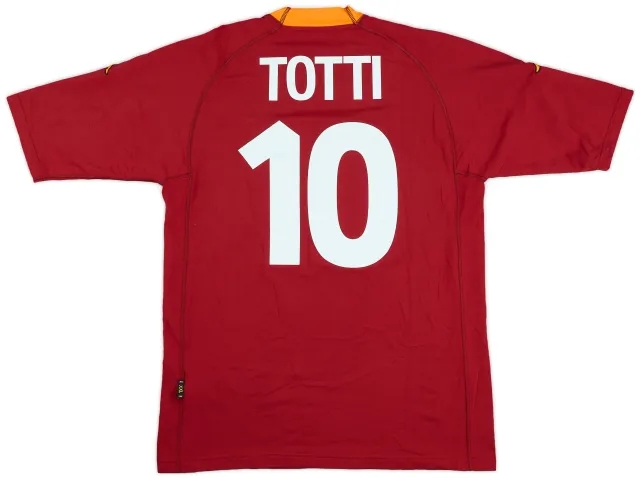 2000-01 Roma Home Shirt Totti #10 - 8/10 - (XXL)