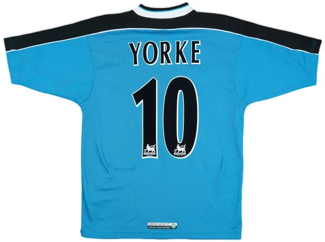 1998-99 Aston Villa Away Shirt Yorke #10 - 6/10 - (S)