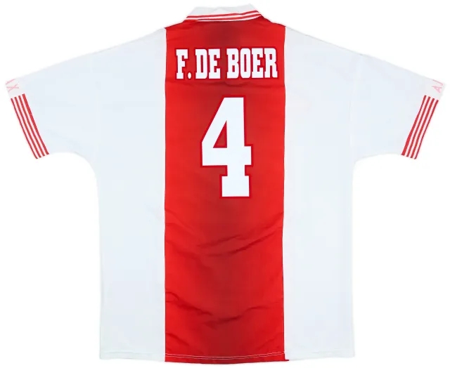 1997-98 Ajax Home Shirt F.De Boer #4 - 9/10 - (XL)