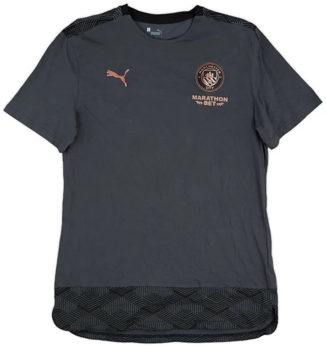 2019-20 Manchester City Puma Cotton Tee - 9/10 - (XL)