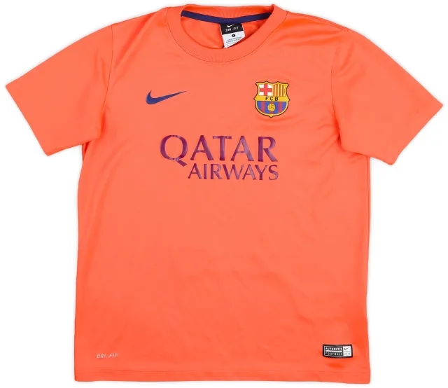 2014-15 Barcelona Basic Away Shirt - 10/10 - (L.Boys)