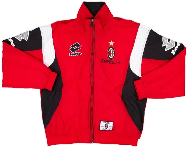 1994-95 AC Milan Lotto Track Jacket - 8/10 - (XL)