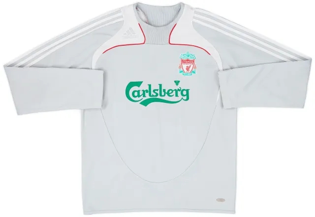2008-09 Liverpool adidas Sweat Top - 7/10 - (M)