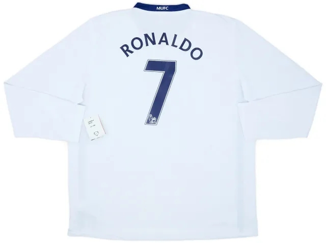 2008-10 Manchester United Away L/S Shirt Ronaldo #7 (XXL)
