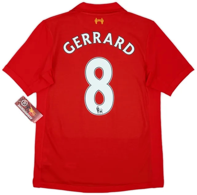 2012-13 Liverpool Home Shirt Gerrard #8 (S)