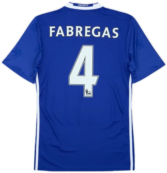 2016-17 Chelsea Player Issue Home Shirt Fabregas #4 (XS)