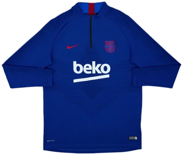 2019-20 Barcelona Nike Vaporknit 1/4 Zip Drill Top - 7/10 - (L)