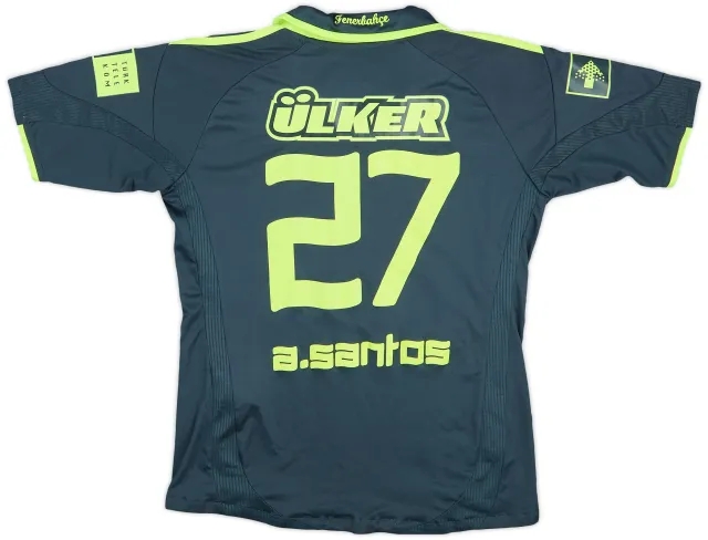 2009-10 Fenerbahce Third Shirt A.Santos #27 - 8/10 - (M.Boys)