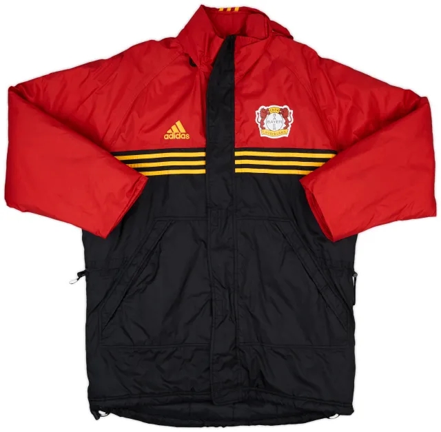 1998-00 Bayer Leverkusen adidas Hooded Bench Coat - 7/10 - (M/L)