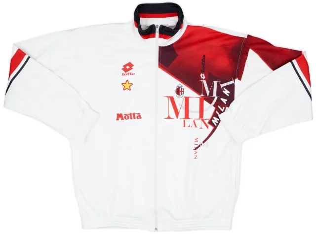 1993-94 AC Milan Lotto Track Jacket - 8/10 - (XL)