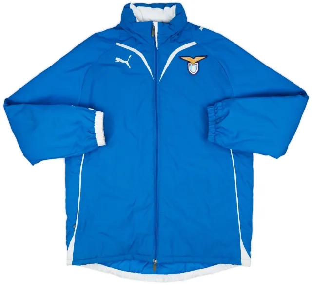 2009-10 Lazio Puma Hooded Padded Bench Coat - 7/10 - (L)